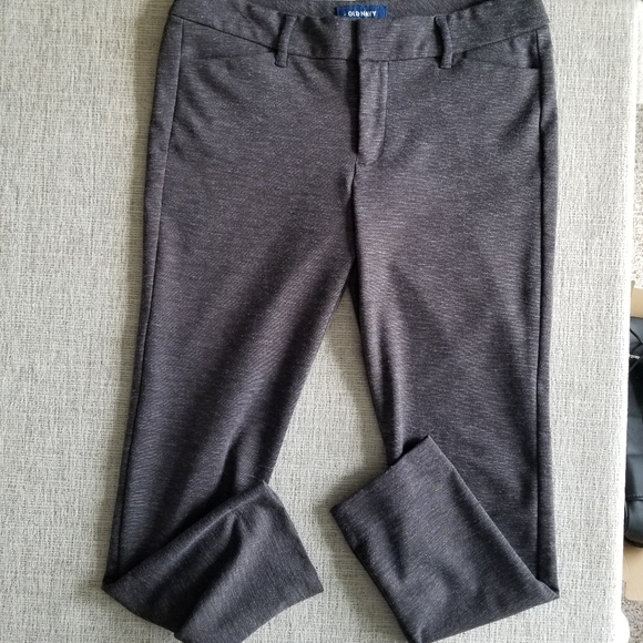 Old Navy Stretch Pixie Pants - Mid Rise - Gray - Women’s Size 8 - Picture 7 of 12